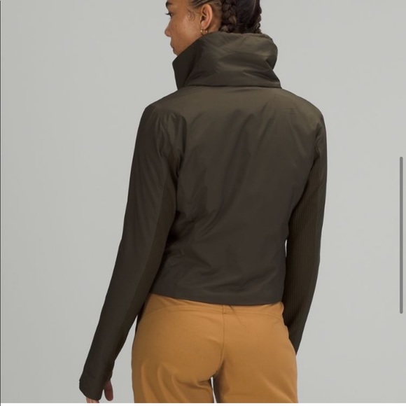 Lululemon City Sleek Jacket Dark Olive 4 - Picture 4 of 15